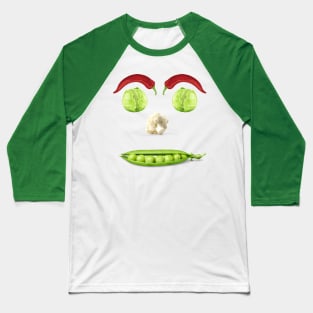 Vegan Face4 Baseball T-Shirt